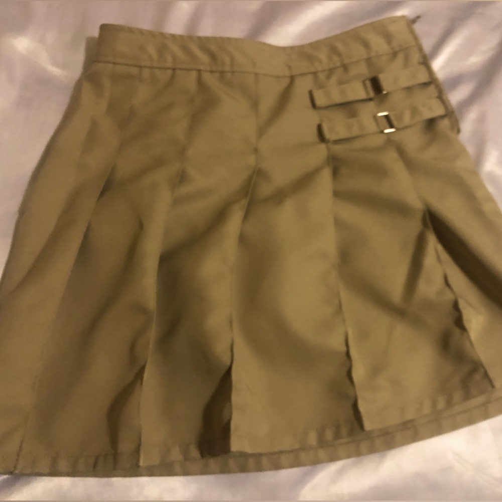 French Toast brand khaki color school uniform skirt